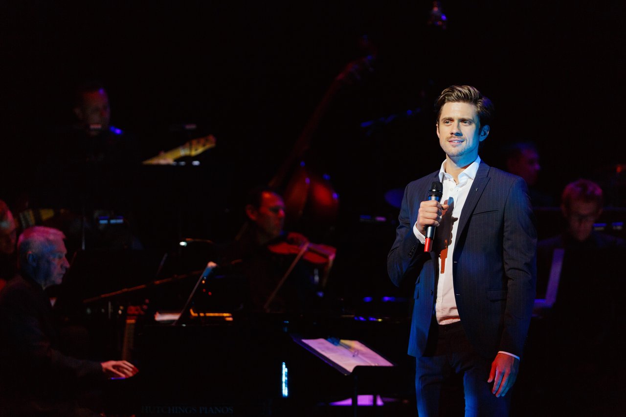 Aaron Tveit performing at Theatre Royal Sydney.